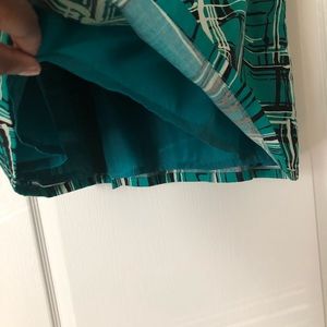The Limited Skirts - Green & black skater skirt The Limited Skirts - Green & black skater skirt